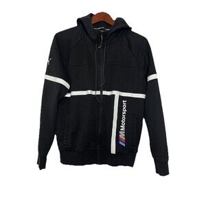 Puma X BMW Motorsport Full Zip Up Cropped Jacket Women’s Small Black Performance